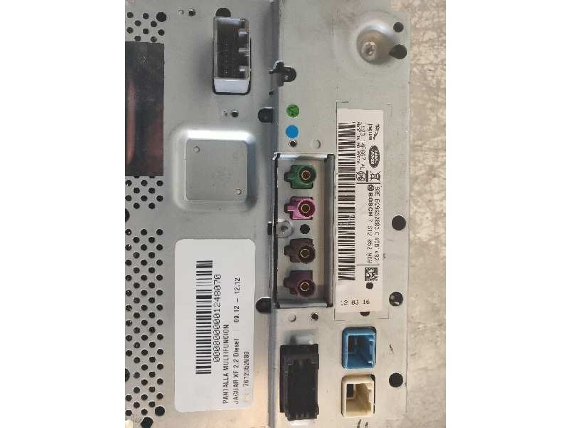 Recambio de pantalla multifuncion para jaguar xf 2.2 diesel referencia OEM IAM 7612052089 CX2314F667 BOSCH