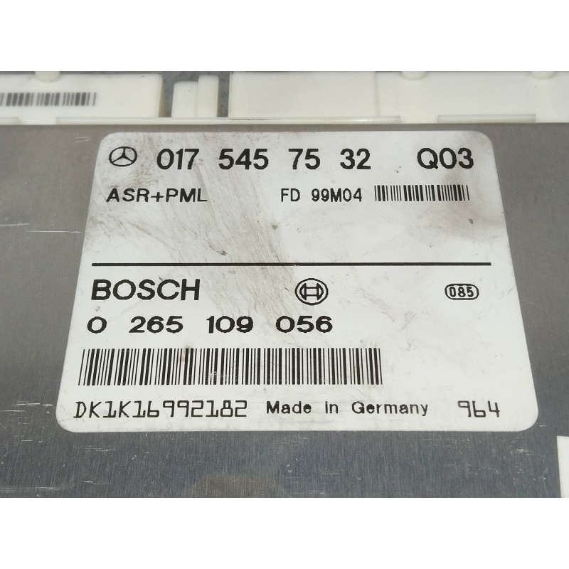 Recambio de centralita asr para mercedes clase e (w210) berlina diesel 300 turbodiesel (210.025) referencia OEM IAM 0265109056 0