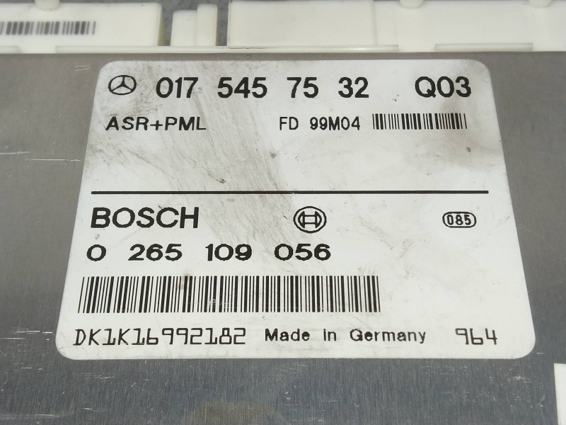 Recambio de centralita asr para mercedes clase e (w210) berlina diesel 300 turbodiesel (210.025) referencia OEM IAM 0265109056 0