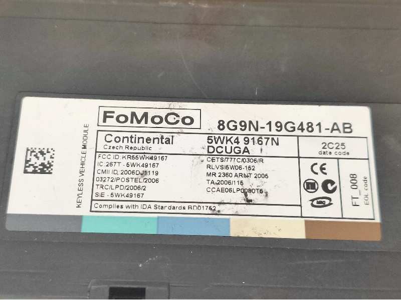 Recambio de modulo electronico para jaguar xf 2.2 diesel referencia OEM IAM 5WK49167N 8G9N19G481AB 