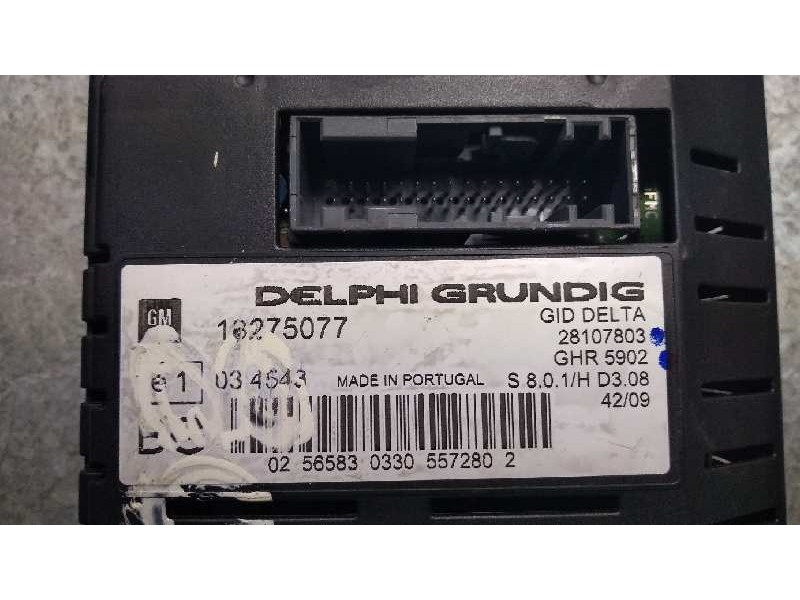 Recambio de pantalla multifuncion para opel corsa d referencia OEM IAM 13275077 28107803 GHR5902