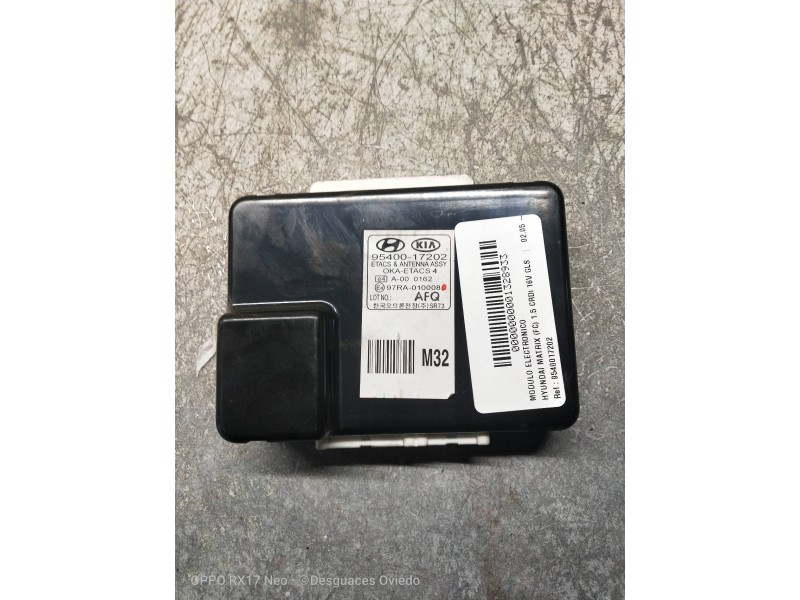 Recambio de modulo electronico para hyundai matrix (fc) 1.5 crdi 16v gls referencia OEM IAM 9540017202  