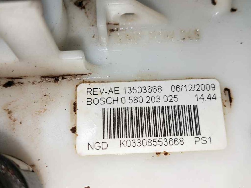 Recambio de bomba combustible para chevrolet cruze ls referencia OEM IAM 0580203025 13503668 BOSCH AFORADOR