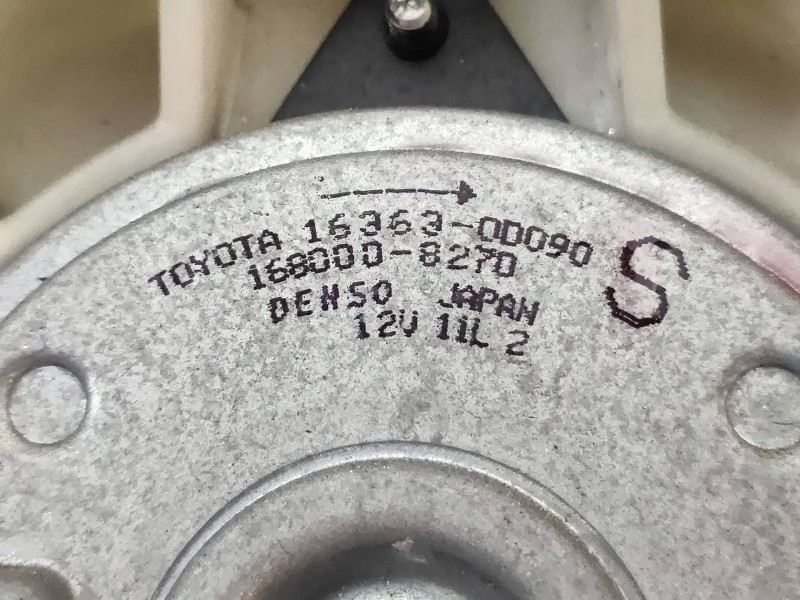 Recambio de electroventilador para toyota yaris live referencia OEM IAM MF4227504970 1680008270 163630D090