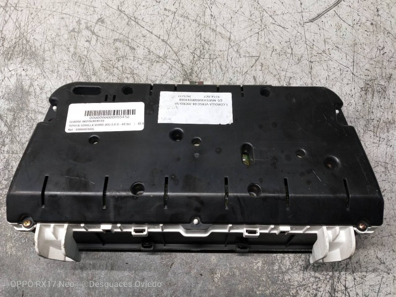 Recambio de cuadro instrumentos para toyota corolla verso (r1) 2.0 d-4d sol referencia OEM IAM 838000F060L MB2574203689 