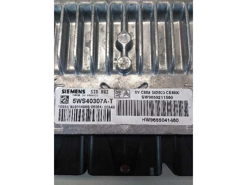 Recambio de centralita motor uce para citroen c5 berlina sx (e) referencia OEM IAM 5WS40307AT SW9659211580 HW9655041480 SID803