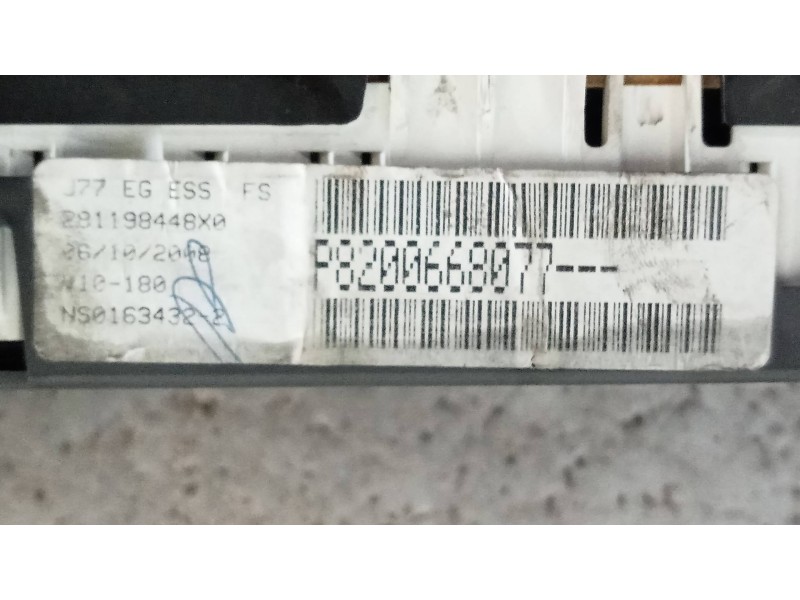 Recambio de cuadro instrumentos para renault grand modus authentique referencia OEM IAM P8200668077 281198448X0 NS01634322