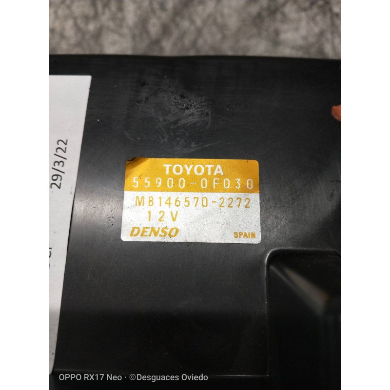 Recambio de mando calefaccion / aire acondicionado para toyota corolla verso (r1) 2.0 d-4d sol referencia OEM IAM 559000F030 MB1