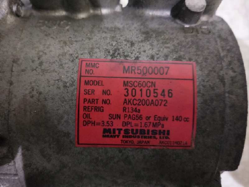 Recambio de compresor aire acondicionado para mitsubishi carisma berlina 5 (da0) 1.6 cat referencia OEM IAM MSC60CN MR500007 AKC