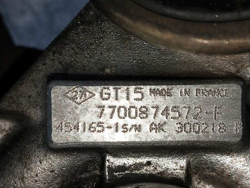 Recambio de turbocompresor para renault megane i classic (la0) 1.9 dti diesel cat referencia OEM IAM 4541651 7700874572F  Recambio de turbocompresor para renault megane i classic (la0) 1.9 dti diesel cat referencia OEM IAM 4541651 7700874572F