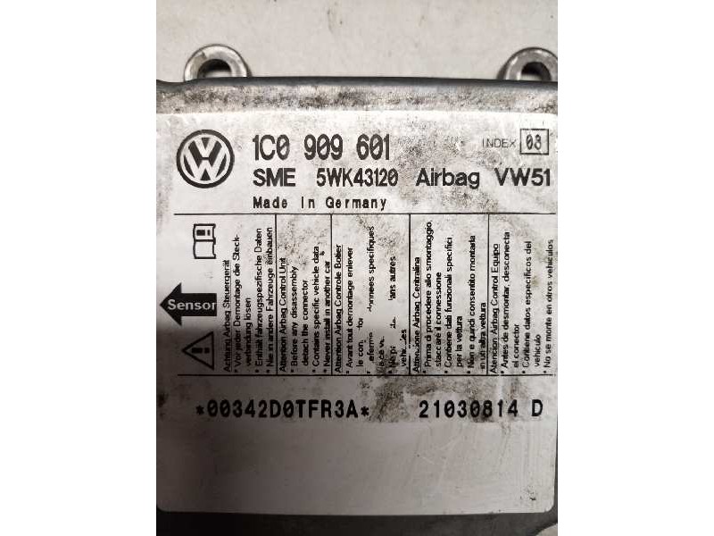 Recambio de centralita airbag para skoda octavia berlina (1u2) ambiente referencia OEM IAM 5WK43120 1C0909601 