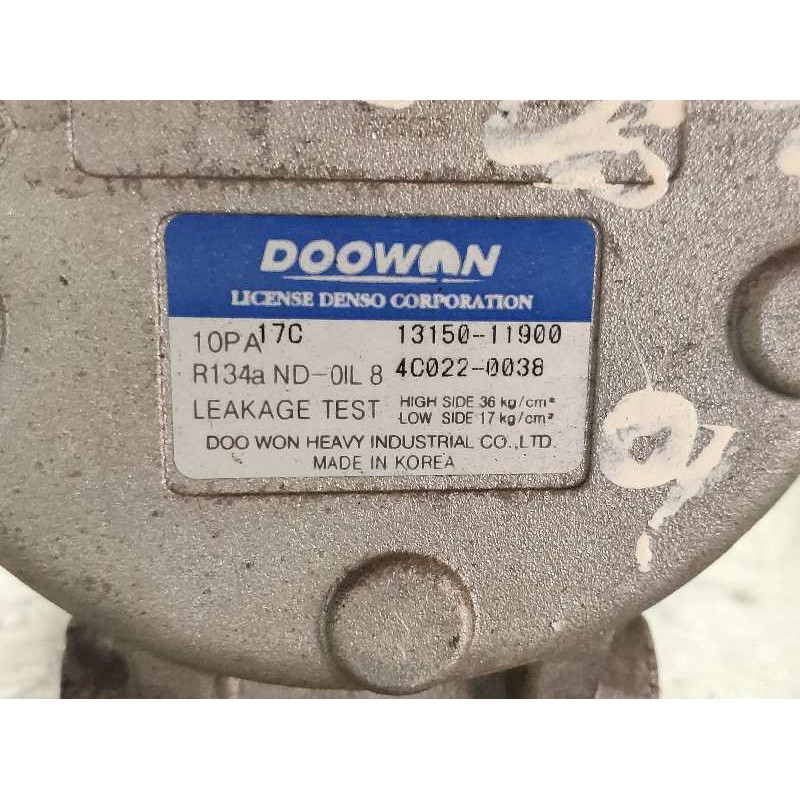Recambio de compresor aire acondicionado para kia carnival ii 2.5 v6 ex referencia OEM IAM 1315011900 4C0220038 DOOWON