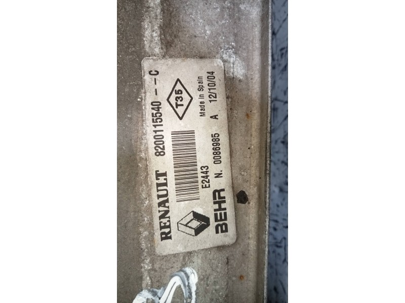 Recambio de intercooler para renault megane ii classic berlina confort authentique referencia OEM IAM 8200115540  
