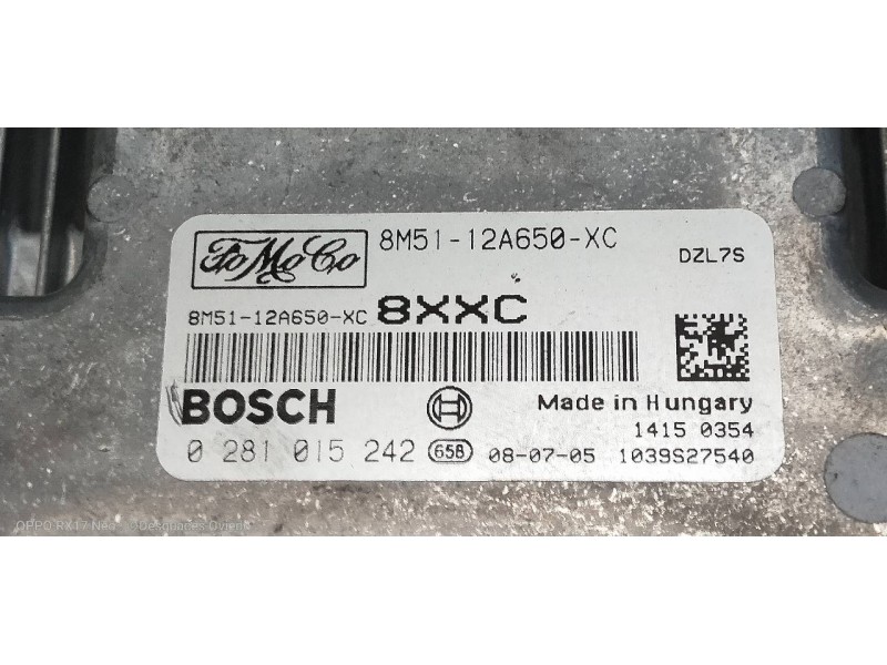 Recambio de centralita motor uce para ford focus lim. (cb4) trend referencia OEM IAM 0281015242 8M5112A650XC 