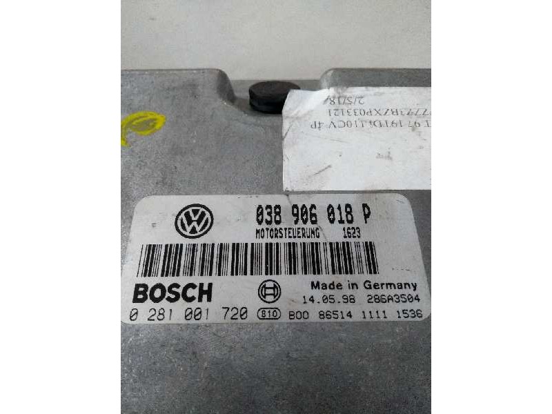 Recambio de centralita motor uce para volkswagen passat berlina (3b2) 1.9 tdi referencia OEM IAM 0281001720 038906018P 