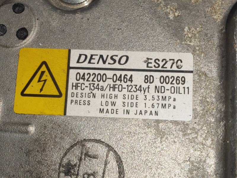 Recambio de compresor aire acondicionado para lexus is 300h referencia OEM IAM 0422000464 8D00269 ES27C