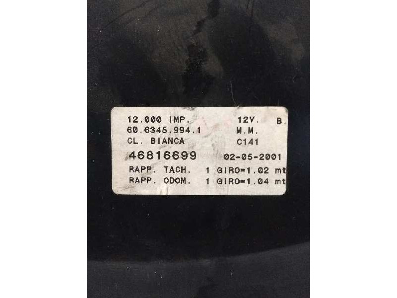 Recambio de cuadro instrumentos para fiat bravo (182) 1.9 jtd cat referencia OEM IAM 46816699 6063459941 