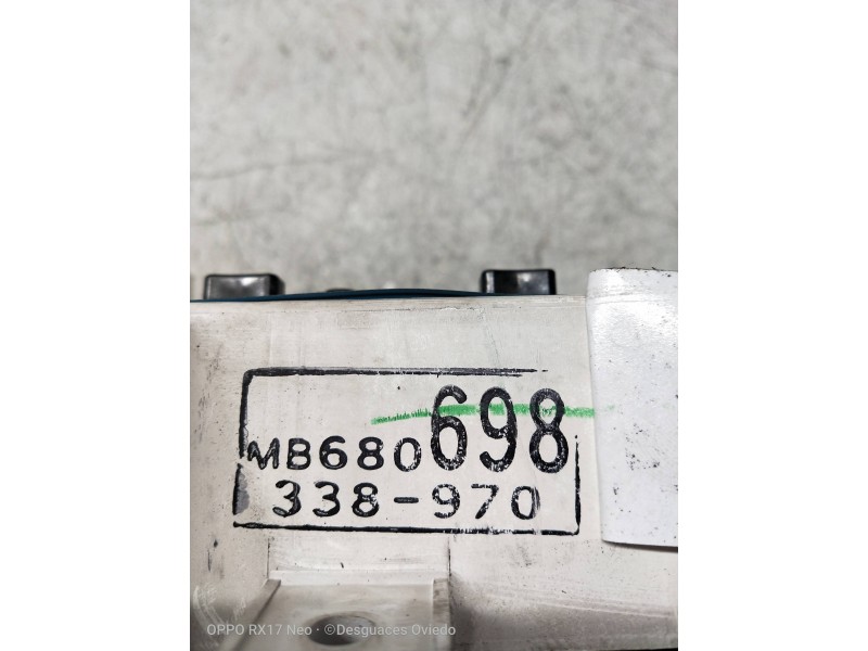 Recambio de cuadro instrumentos para mitsubishi lancer berlina (c60a/c70a) 1.5 cat referencia OEM IAM MB680698 338970 