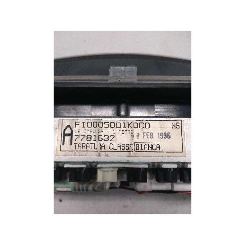 Recambio de cuadro instrumentos para fiat bravo (182) 1.6 bi-fuel cat (en funcionamiento por gas natural 68 kw) referencia OEM I Recambio de cuadro instrumentos para fiat bravo (182) 1.6 bi-fuel cat (en funcionamiento por gas natural 68 kw) referencia OEM I
