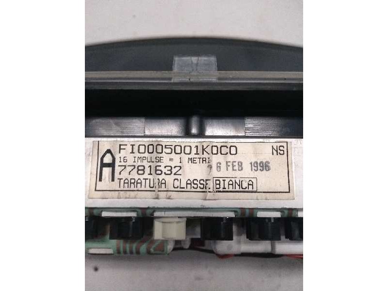Recambio de cuadro instrumentos para fiat bravo (182) 1.6 bi-fuel cat (en funcionamiento por gas natural 68 kw) referencia OEM I Recambio de cuadro instrumentos para fiat bravo (182) 1.6 bi-fuel cat (en funcionamiento por gas natural 68 kw) referencia OEM I