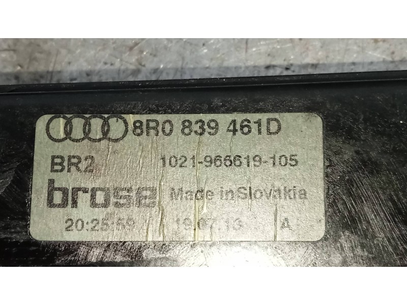 Recambio de elevalunas trasero izquierdo para audi sq5 (8r) 3.0 tdi quattro referencia OEM IAM 8R0839461D  