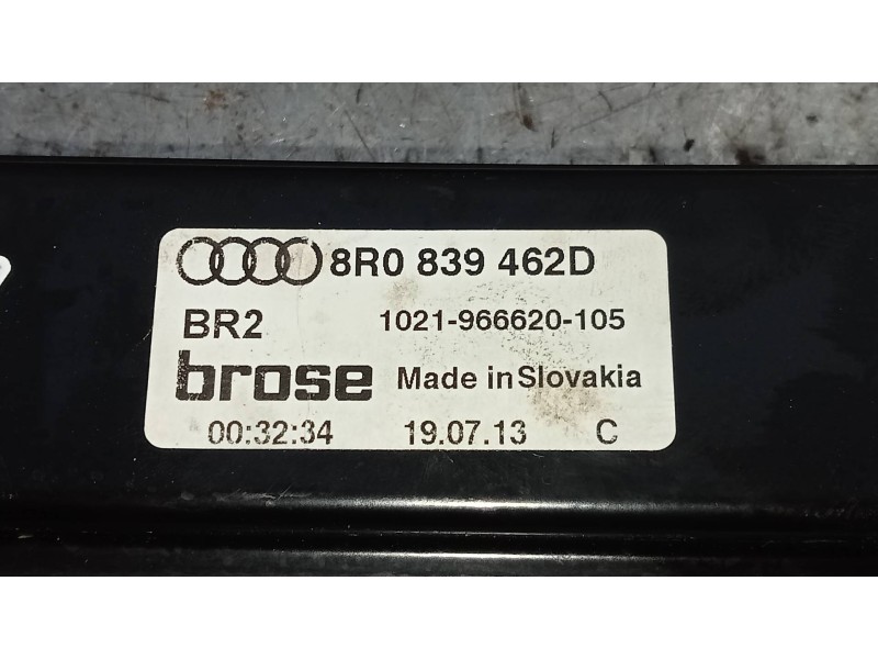 Recambio de elevalunas trasero derecho para audi sq5 (8r) 3.0 tdi quattro referencia OEM IAM 8R0839462E  
