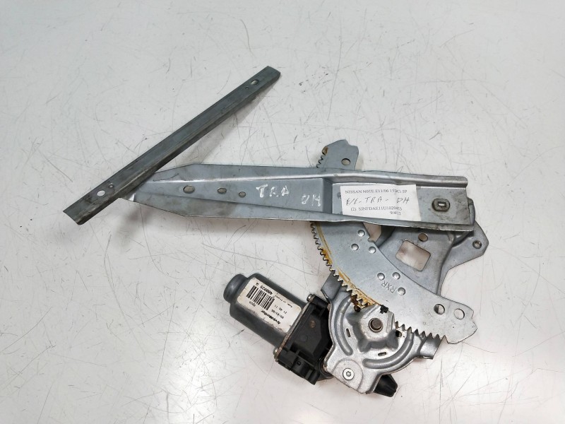 Recambio de elevalunas trasero derecho para nissan note (e11e) 1.5 dci turbodiesel cat referencia OEM IAM 400929A  5P