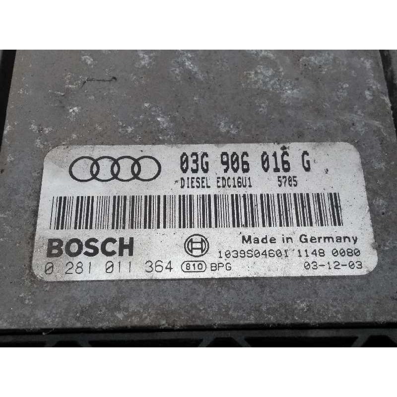Recambio de centralita motor uce para audi a3 (8p) 2.0 tdi ambiente referencia OEM IAM 0281011364 03G906016G EDC16U1