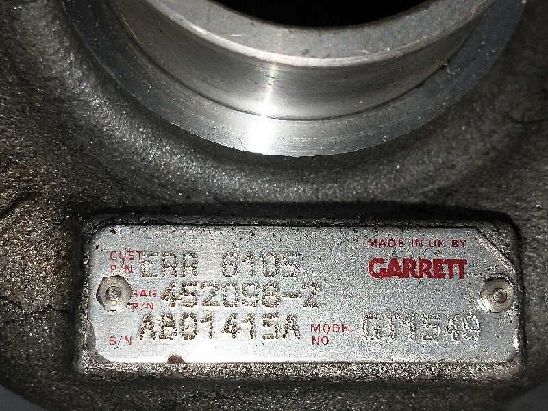 Recambio de turbocompresor para mg rover serie 400 (rt) 2.0 turbodiesel referencia OEM IAM 4520982 ERR6105 