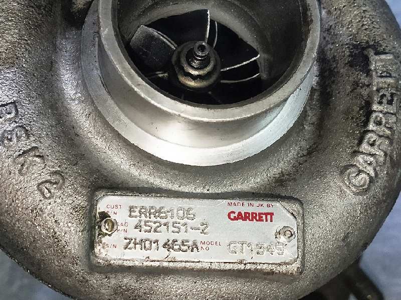 Recambio de turbocompresor para mg rover serie 600 (rh) 2.0 turbodiesel referencia OEM IAM 4521512 ERR6106  Recambio de turbocompresor para mg rover serie 600 (rh) 2.0 turbodiesel referencia OEM IAM 4521512 ERR6106