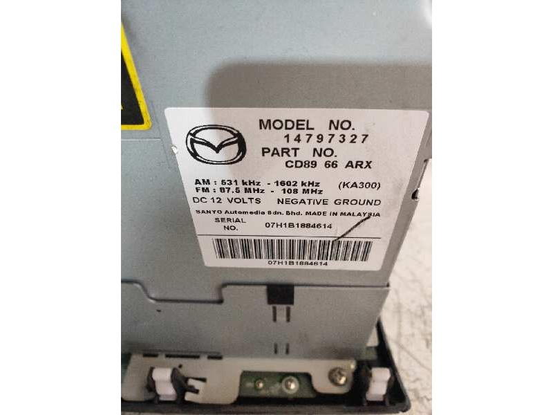Recambio de sistema audio / radio cd para mazda 5 berl. (cr) 2.0 crtd active+ (105kw) referencia OEM IAM 147977327 07H1B1884614 