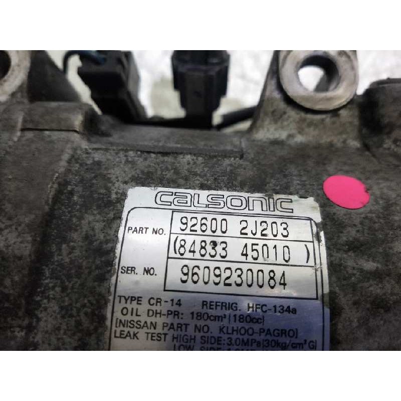 Recambio de compresor aire acondicionado para nissan primera berlina (p11) 2.0 16v cat referencia OEM IAM 926002J203 8483345010 