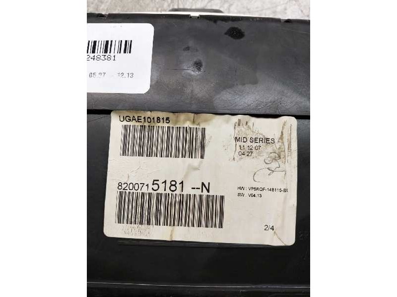 Recambio de cuadro instrumentos para renault clio iii dynamique referencia OEM IAM 8200715181N  