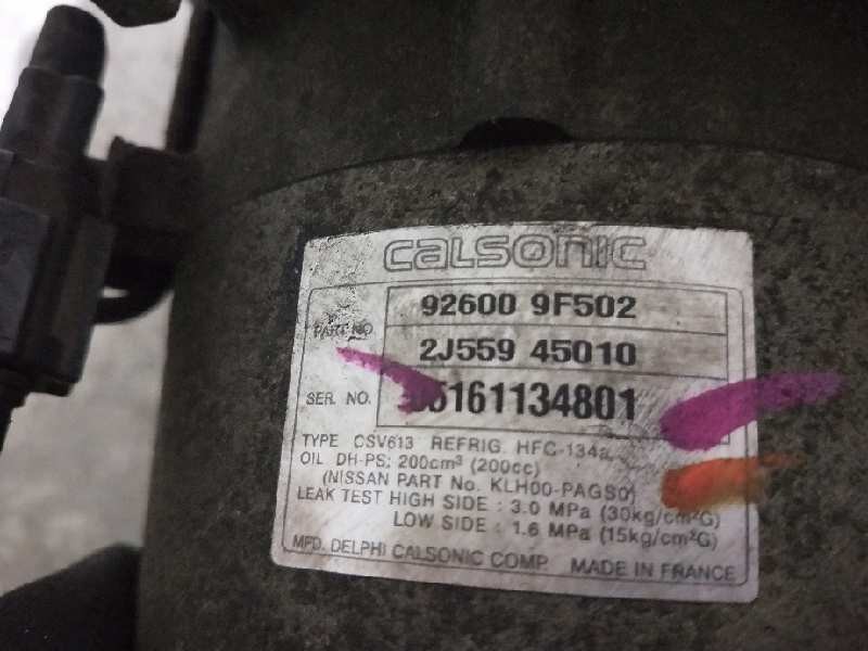 Recambio de compresor aire acondicionado para nissan primera berlina (p11) 1.6 16v cat referencia OEM IAM 926009F502 2J55945010 