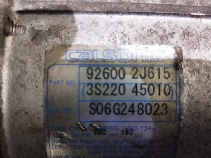 Recambio de compresor aire acondicionado para nissan primera berlina (p11) 2.0 turbodiesel cat referencia OEM IAM 926002J615 3S2 Recambio de compresor aire acondicionado para nissan primera berlina (p11) 2.0 turbodiesel cat referencia OEM IAM 926002J615 3S2