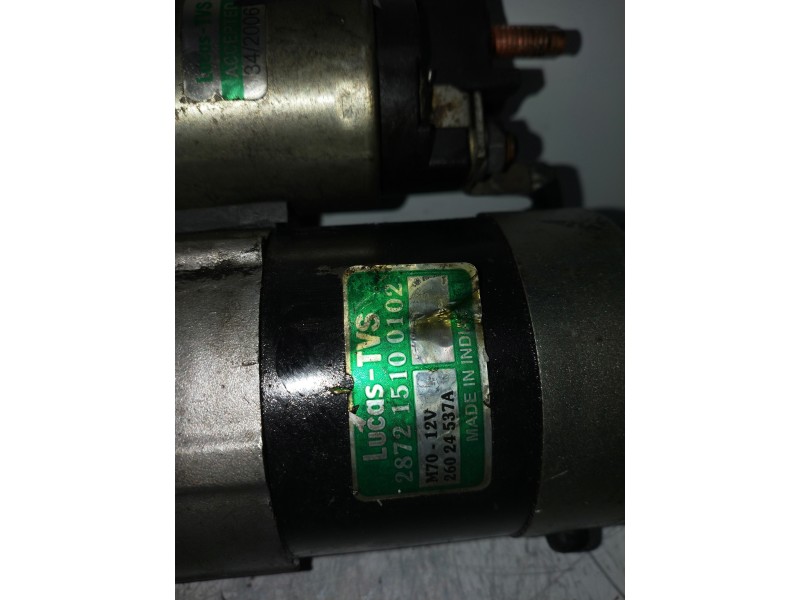 Recambio de motor arranque para tata indica idi referencia OEM IAM 287215100102 LUCAS 