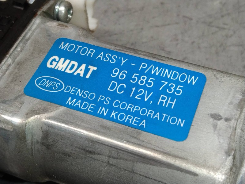 Recambio de elevalunas delantero derecho para chevrolet kalos 1.4 se referencia OEM IAM 96585735  3P