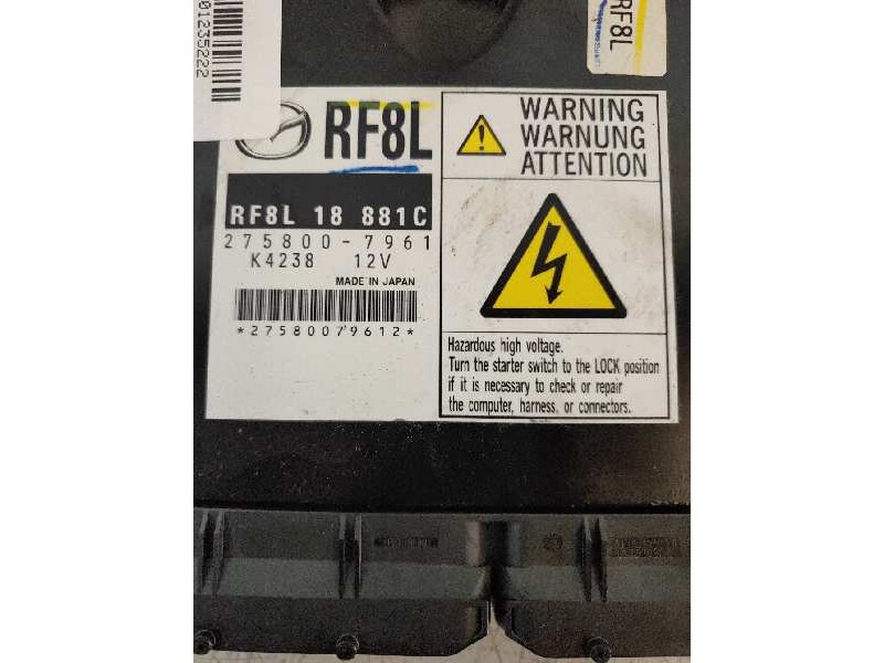 Recambio de centralita motor uce para mazda 5 berl. (cr) 2.0 crtd active+ (105kw) referencia OEM IAM RF8L18881C 2758007961 RF8L