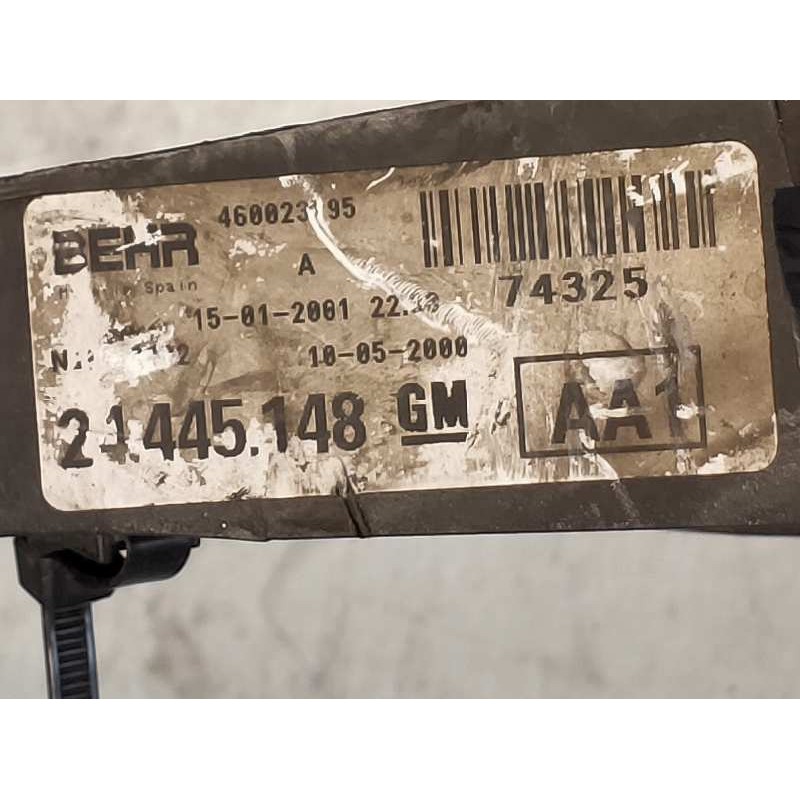 Recambio de electroventilador para opel corsa c 1.0 12v cat (z 10 xe / lw3) referencia OEM IAM 21445148 5000099 74325 460023195 Recambio de electroventilador para opel corsa c 1.0 12v cat (z 10 xe / lw3) referencia OEM IAM 21445148 5000099 74325 460023195