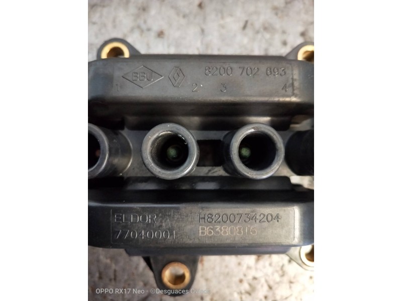Recambio de bobina encendido para renault grand modus authentique referencia OEM IAM H8200734204  