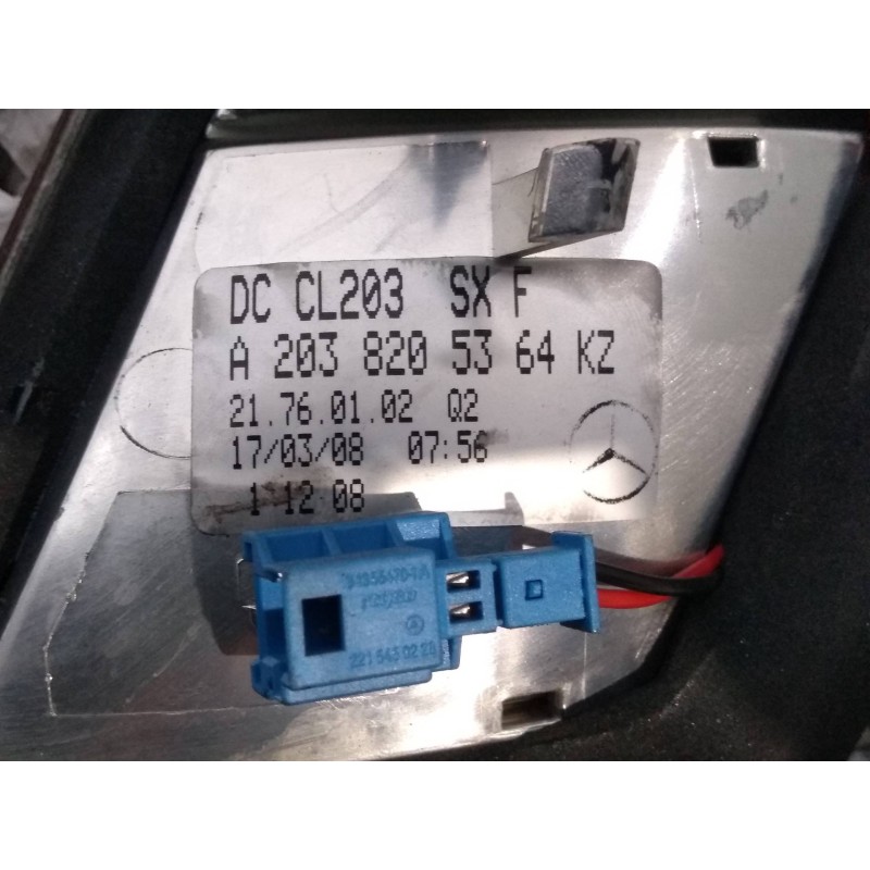 Recambio de piloto trasero izquierdo interior para mercedes clase clc (cl203) clc 2.2 cdi cat referencia OEM IAM A2038205364KZ  