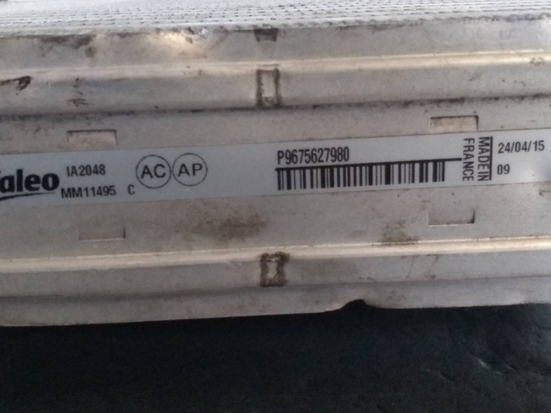 Recambio de intercooler para peugeot 308 business line referencia OEM IAM 9675627980  