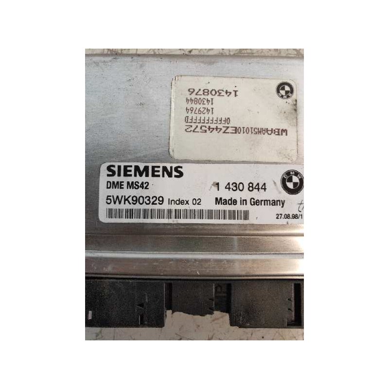 Recambio de centralita motor uce para bmw serie 3 berlina (e46) 328i referencia OEM IAM 5WK90329 1430844 1430876 DMEMS42