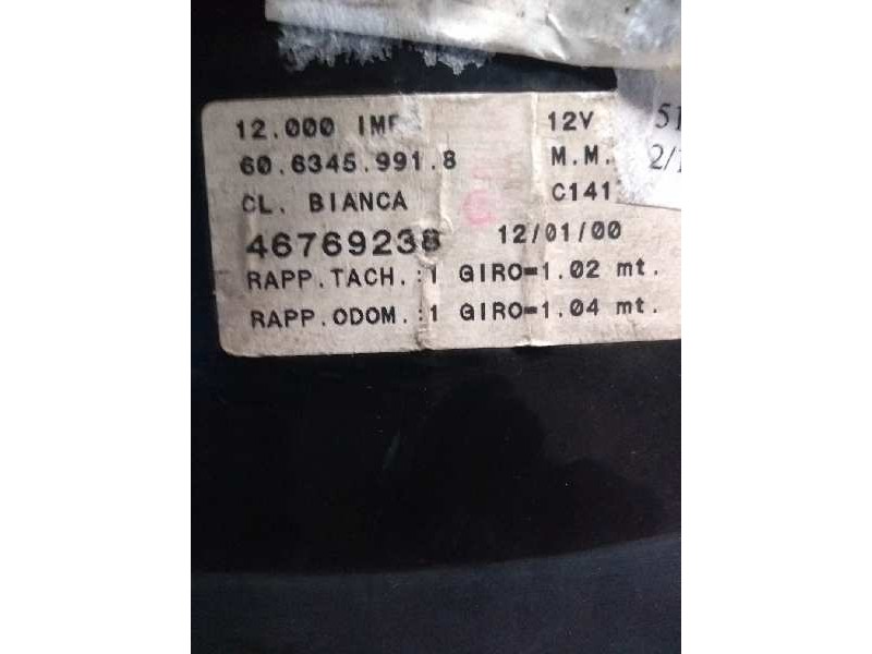 Recambio de cuadro instrumentos para fiat bravo (182) 1.9 jtd cat referencia OEM IAM 46769238 6063459918 