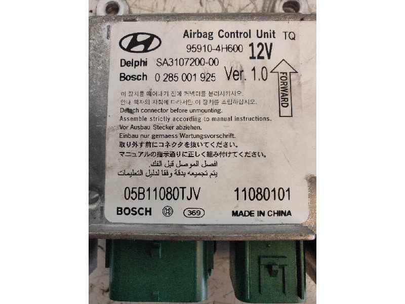 Recambio de centralita airbag para hyundai h1 2.5 crdi cat referencia OEM IAM 0285001925 959104H600 