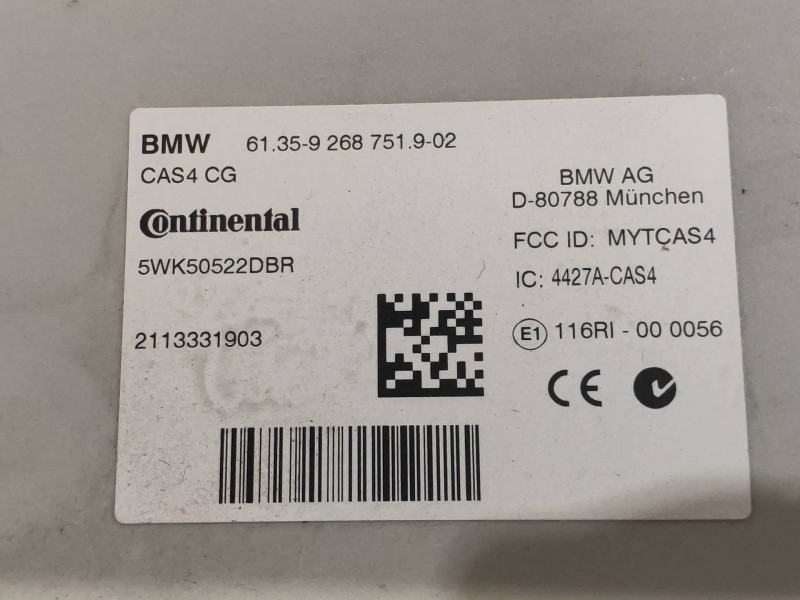 Recambio de modulo electronico para bmw serie 5 touring (f11) 530d xdrive referencia OEM IAM 613592687519 92687519 5WK50522DBR