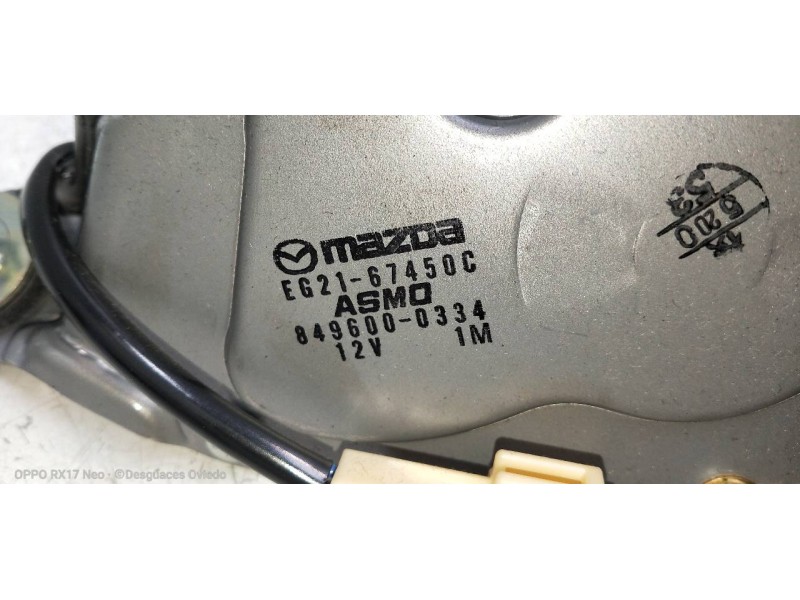 Recambio de motor limpia trasero para mazda cx-7 (er) active referencia OEM IAM 8496000334 EG2167450C 