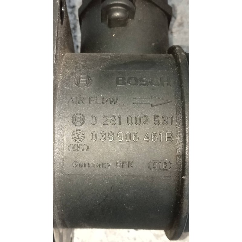 Recambio de caudalimetro para audi a3 (8p) 1.9 tdi attraction referencia OEM IAM 0281002531 038906461B 