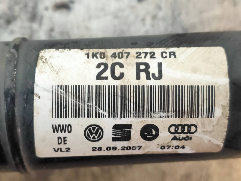 Recambio de transmision delantera derecha para skoda octavia combi (1z5) scout 4x4 referencia OEM IAM 1K0407272CR  