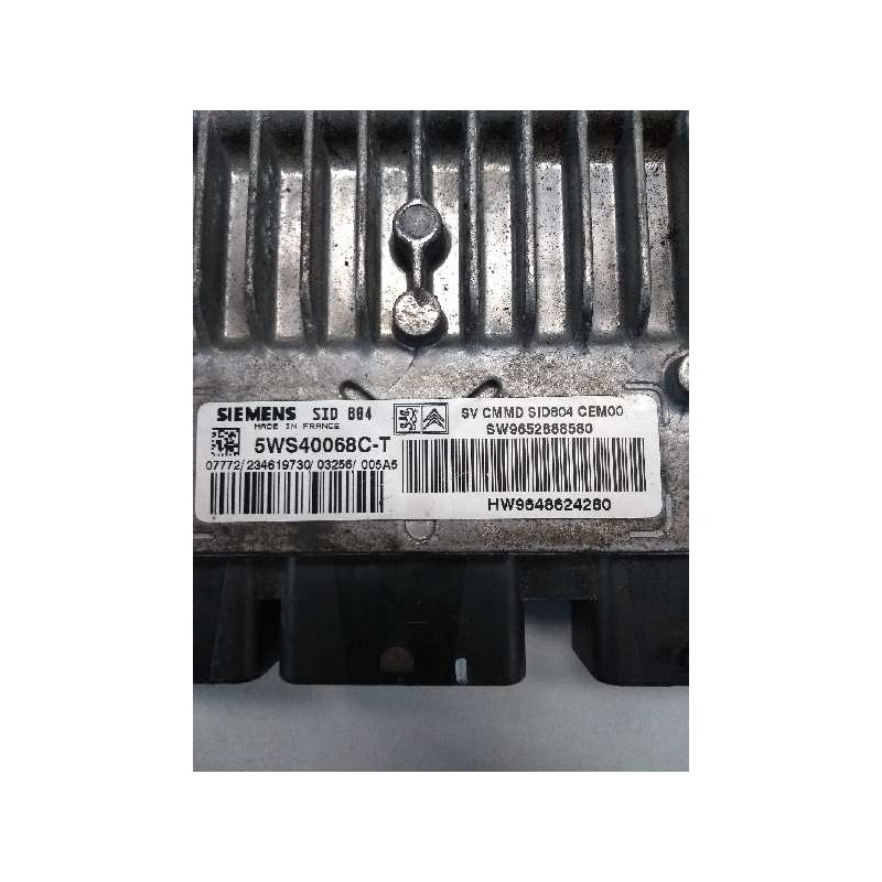 Recambio de centralita motor uce para citroen c3 1.4 hdi vivace referencia OEM IAM 5WS40068CT SW9652888580 HW9648624280 SID804